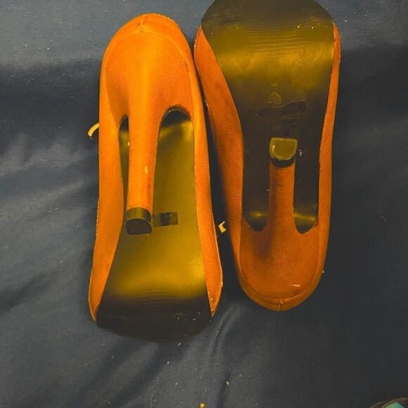 De Blossom Collection- Brown Leather Ankle Boots -  Size 6- - Picture 6 of 8